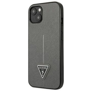 Pevné puzdro Etui Guess GUHCP13MPSATLG na iPhone 13 6,1" SaffianoTriangle Logo