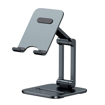 Baseus Desktop Biaxial Skladací kovový stojan na smartfón sivý (LUSZ000013)