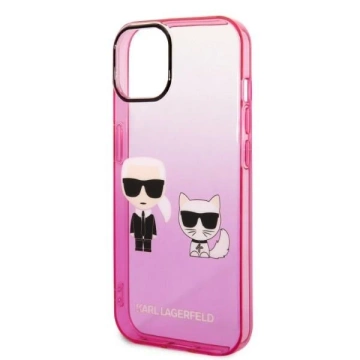 Etui Karl Lagerfeld KLHCP14MTGKCP pro iPhone 14 Plus 6,7" pevný obal Gradient Ikonik Karl