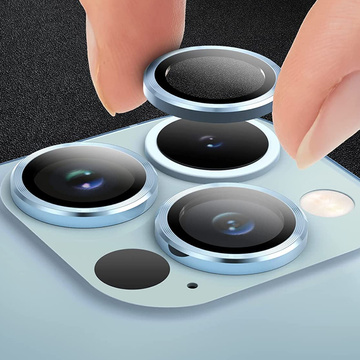 Alogy Metal Lens Protective Caps for Apple iPhone 13 Pro/ 13 Pro Max Blue