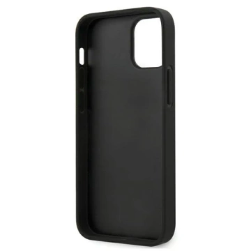 BMW BMHCP12SMHOLBK Pouzdro na telefon pro Apple iPhone 12 Mini 5,4" černo/černé pevné pouzdro M Collection Smooth PU