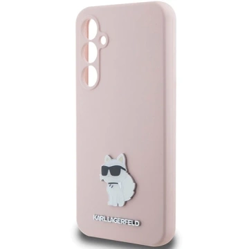 Чохол Karl Lagerfeld KLHCS23FESMHCNPP для Samsung Galaxy S23 FE S711 Pink/Pink Silicone Choupette Metal Pin