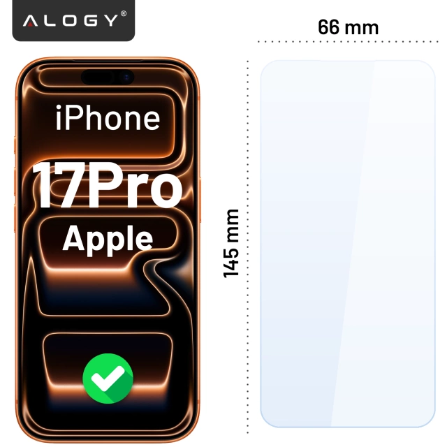 Tvrzené sklo pro ochranu displeje Apple iPhone 16 9H Alogy Heavy Pro™️