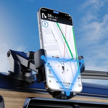 Uchwyt Samochodowy Dudao F2N+ Grawitacyjny 360° z Przyssawką Czarny