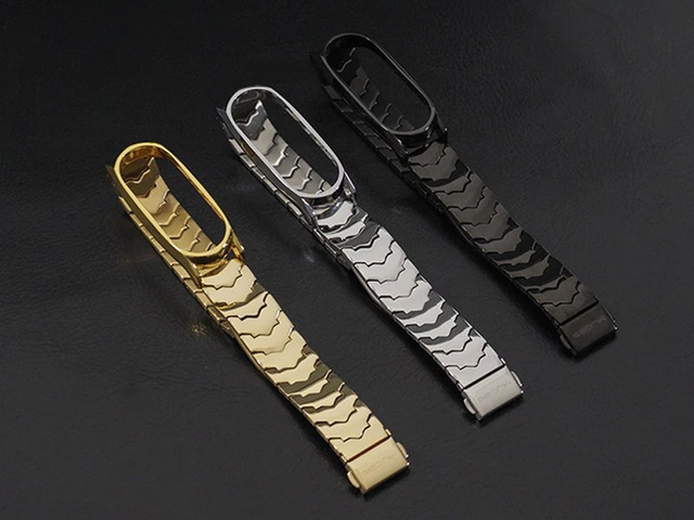 Náramok V-Style GT band Mijobs pre Xiaomi Mi Band 3/4 čierny