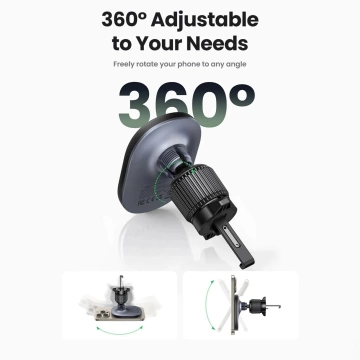 Ugreen CD345 magnetický držiak do auta na vetranie - Čierny