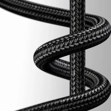 Baseus Legendary кутовий нейлоновий кабель USB - Lightning для гравців 2.4A 1м чорний (CALCS-01)