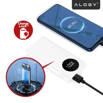 PowerBank Alogy TurboCharge 120W PD PowerDelivery Schnellladung 10000mAh 2x USB-A 1x USB-C Weiß