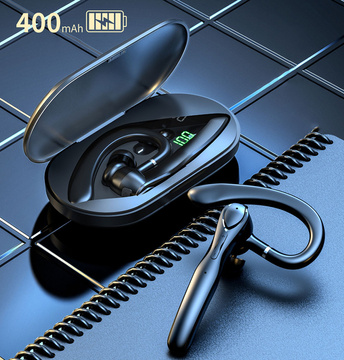 Bezdrôtové slúchadlá do uší Alogy ENC BT TWS Bluetooth 5.3 s nabíjacím puzdrom v čiernej farbe