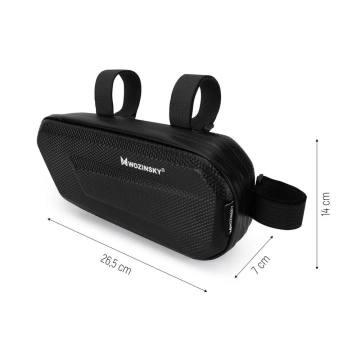 Wozinsky Fahrradrahmentasche 1,5 l schwarz (WBB10BK)
