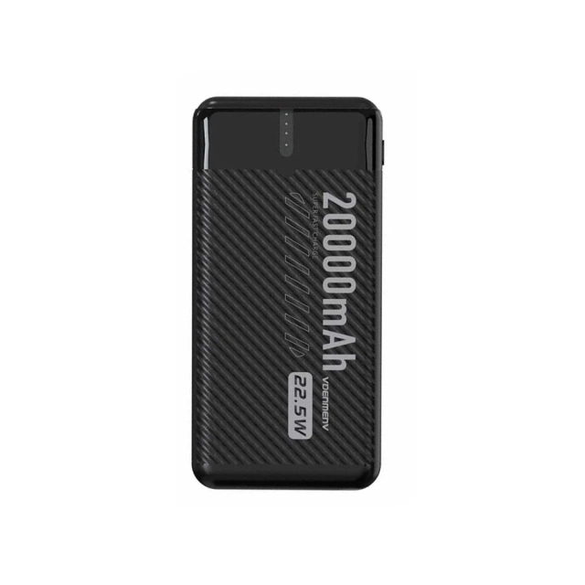 Акумуляторний акумулятор Denmen Emergency Black 20000mAh DP41 USC Type-C