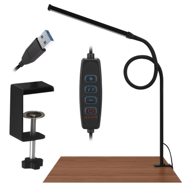 Alogy LED-Schreibtischlampe mit flexiblem Arm für Bettgestell und Schreibtisch