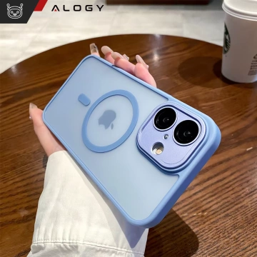 3in1 Hybrid Case Set 2x Tempered Glass for Apple iPhone 16 Protective Case Hybrid MagSafe with Lens Protection Phone Case Alogy 3in1 Case Pack Sky Blue