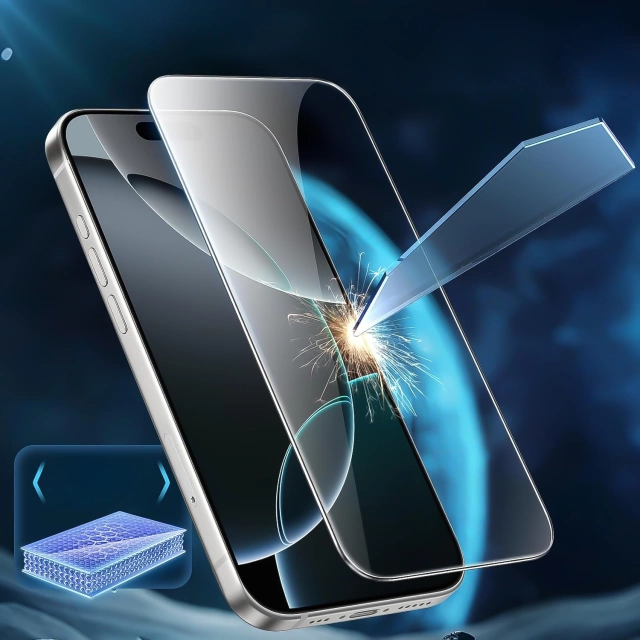 Матове загартоване скло для Apple iPhone 16 Pro Max 3mk HardGlass Matt Max Enhanced Screen Protection 9H