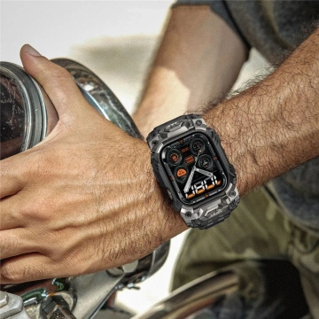 Apple Watch 10 (46mm) čierne puzdro SUPCASE Unicorn Beetle Ore s remienkom