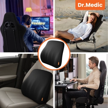 DR.MEDIC LumbarGuard™ Car Back Cushion Ergonomic lumbar cushion for car seat for driver and passenger