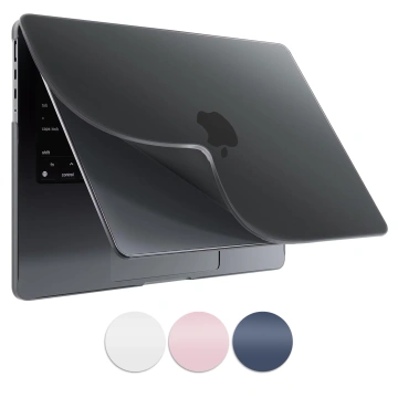 Schutzhülle für Apple MacBook Pro 16 - M1/M2/M3/M4 2021-2024 2025 Alogy AirGuard™ Flexible Hülle Mattschwarz