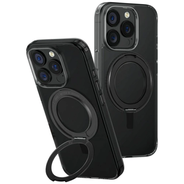 UNIQ Swivix 360 Rotating Kickstand Case für iPhone 16 Pro 6,3″ – Schwarz