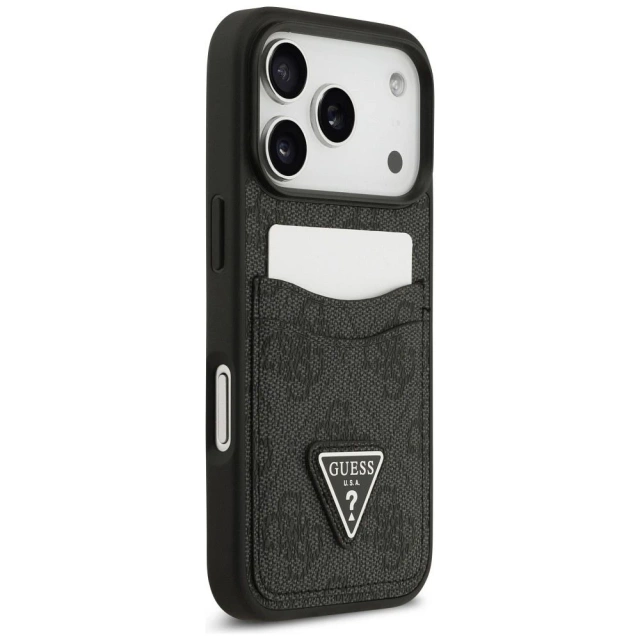 Etui Guess do iPhone 17 Pro 4G Double Card Triangle Black