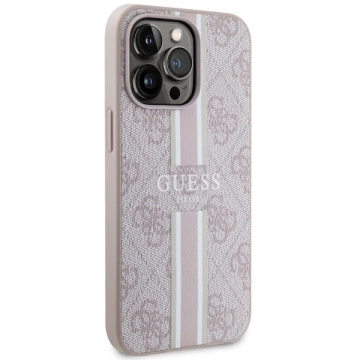 Etui Guess GUHMP13XP4RPSP na iPhone 13 Pro Max 6,7" pevné puzdro 4G Printed Stripes MagSafe