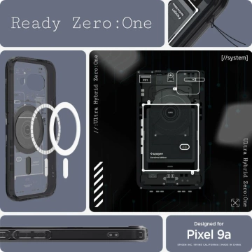 Чохол для Google Pixel 9a Spigen Ultra Hybrid MagSafe Zero One Black