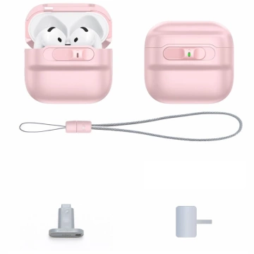 Etui ESR Pulse HaloLock MagSafe do AirPods 4 Różowe