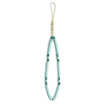 Guess zawieszka GUSTPEARP Phone Strap niebieski Heishi Beads