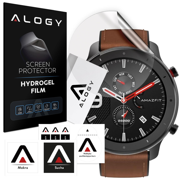 Hydrogel Alogy hydrogélová ochranná fólia pre inteligentné hodinky pre Amazfit GTR 47mm