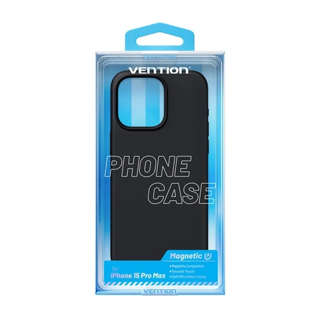 Vention KUFB0-40 MagSafe Silicone Case for iPhone 15 Pro Max Black
