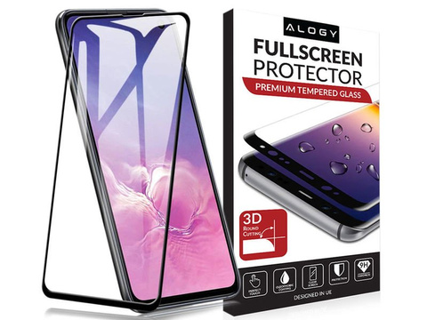 Alogy Full Screen Tempered Glass for Samsung Galaxy S10e Black