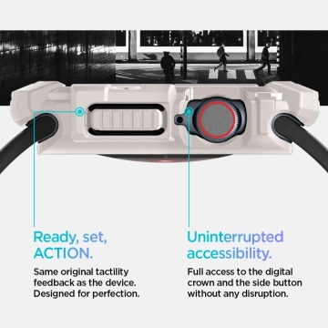 CASE FOR APPLE WATCH 10 (46MM) BEIGE DUNE BEIGE SPIGEN RUGGED ARMOR PRO