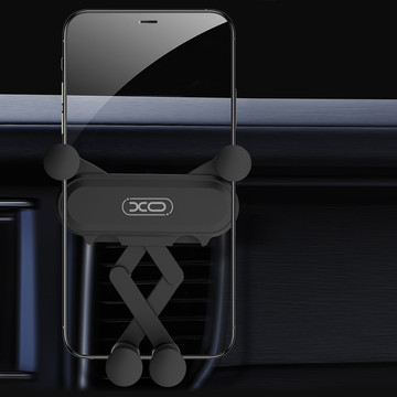 Gravity holder for the car Car holder XO C41 for the smartphone to the grille Black