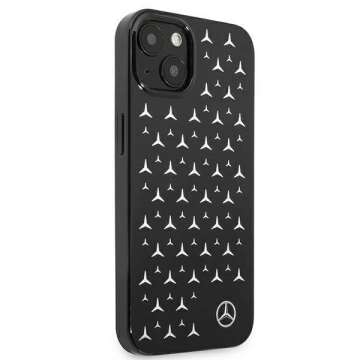 Ochranné puzdro Mercedes MEHCP13SESPBK pre Apple iPhone 13 Mini 5,4" čierne/čierne pevné puzdro Silver Stars Pattern