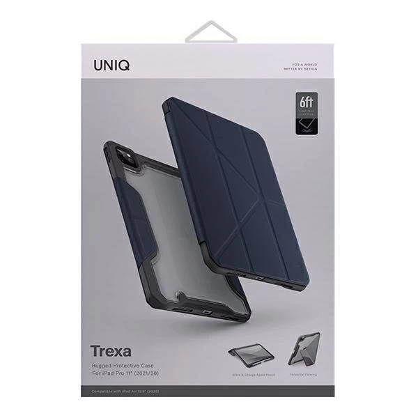 UNIQ etui Trexa iPad Pro 11" 2021/2020 Antimicrobial niebieski/синій