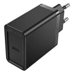 Nabíjačka do steny Vention FAIB0-EU USB-C 30W PD3.0 QC4.0 čierna