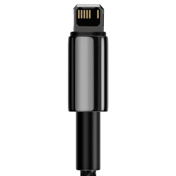 Baseus Tungsten USB kábel - Lightning 2,4 A 2 m čierny (CALWJ-A01)