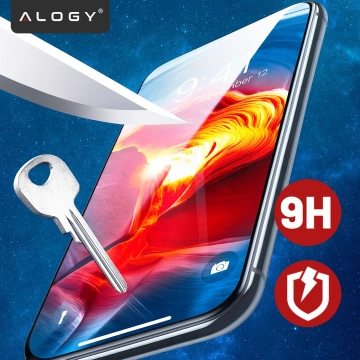 Bruchsicheres 9H-Hybridglas für Zebra TC52, vollflächig, flexibel und widerstandsfähig, Alogy FlexiGlass™ Volltransparent