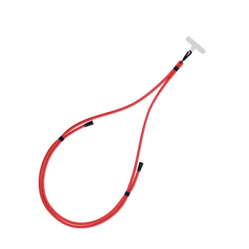 Universal smartphone lanyard 3mk EasyClip Red (black)