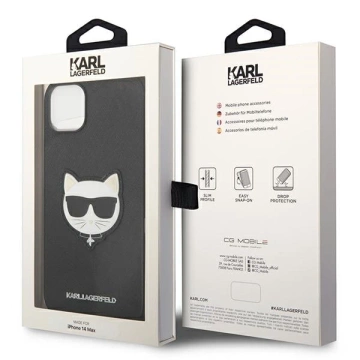 Нашивка на голову Etui Karl Lagerfeld KLHCP14MSAPCHK для iPhone 14 Plus 6,7" Hardcase Saffiano Choupette