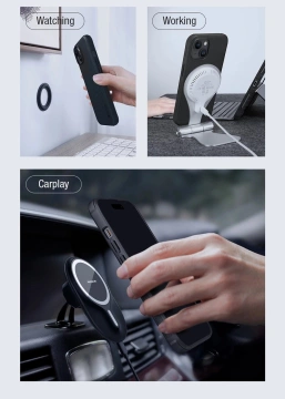 Nillkin Super Frosted Shield Pro Magnetic Case for iPhone 15 - black