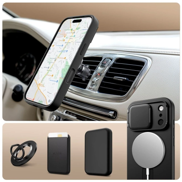 Etui Ochronne do iPhone 17 Pro Tech-Protect Kevlar Aura MagSafe Black