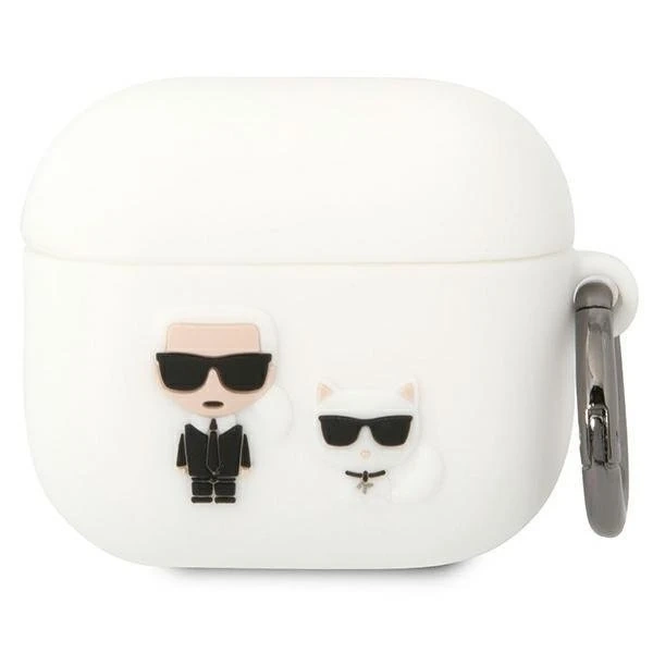 Захисний чохол для навушників Karl Lagerfeld для AirPods 3 чохол білий/білий Силікон Karl