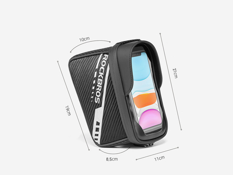 Чохол-сумка, велотримач RockBros 033BK, багажник для велосипеда, на рамі Чорний