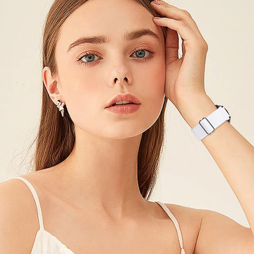 Гнучкий ремінець, універсальний нейлоновий ремінець Alogy Nylon Smartwatch 22 мм, білий