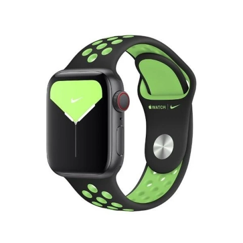 Remienok na Apple Watch MXQW2FE/A 38/40/41 mm Nike Sport Brand black-lime/black-lime blast