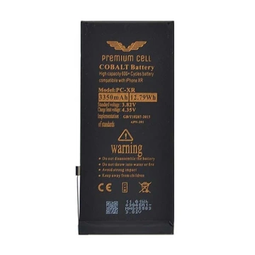 Батарея преміум-класу Cobalt для iPhone XR 3350mAh 600 циклів зарядки/розрядки