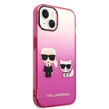 Etui Karl Lagerfeld KLHCP14MTGKCP pro iPhone 14 Plus 6,7" pevný obal Gradient Ikonik Karl