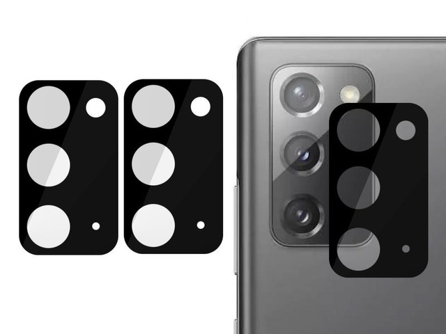 Tvrdené sklo x2 na zadnej 3D šošovke pre Samsung Galaxy Note 20 black