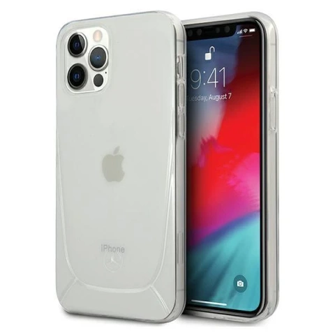 Etui ochronne Mercedes MEHCP12LARCT do Apple iPhone 12 Pro Max 6,7" clear hardcase Transparent Line