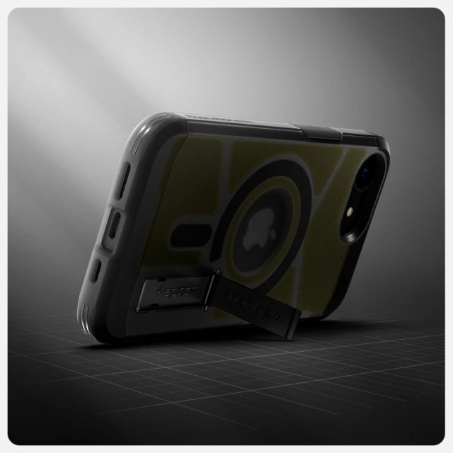Etui do iPhone 16e Spigen Tough Armor Mag MagSafe Frost Black